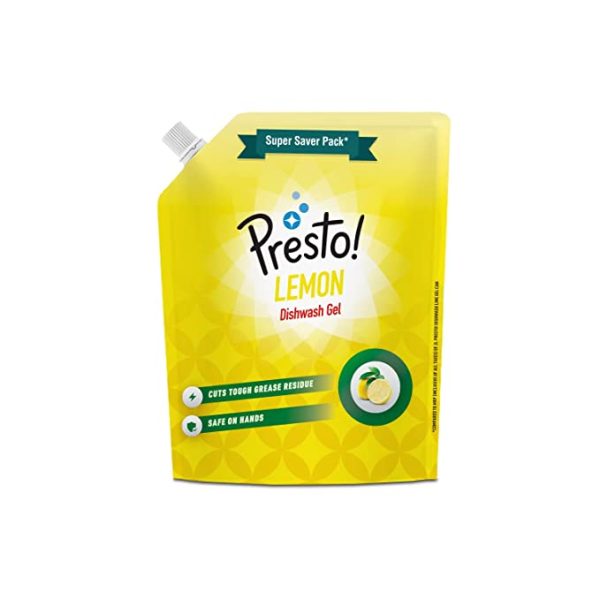 Amazon Brand - Presto! Dishwash Refill Gel (Lemon, 2L)