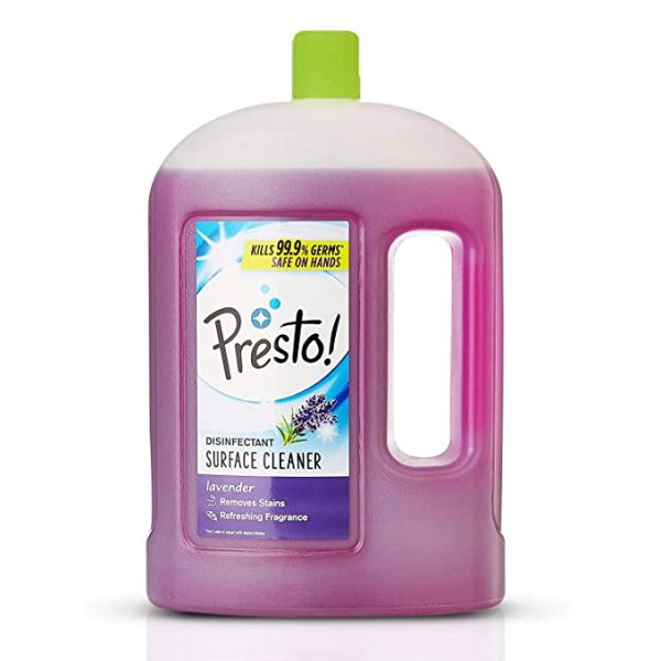 Amazon Brand - Presto! Presto! Disinfectant SurfaceFloor Cleaner - 2 L (Lavender)